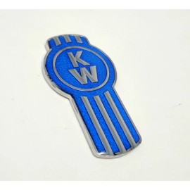KW kenworth kw emblem metal truck semi chrome blue