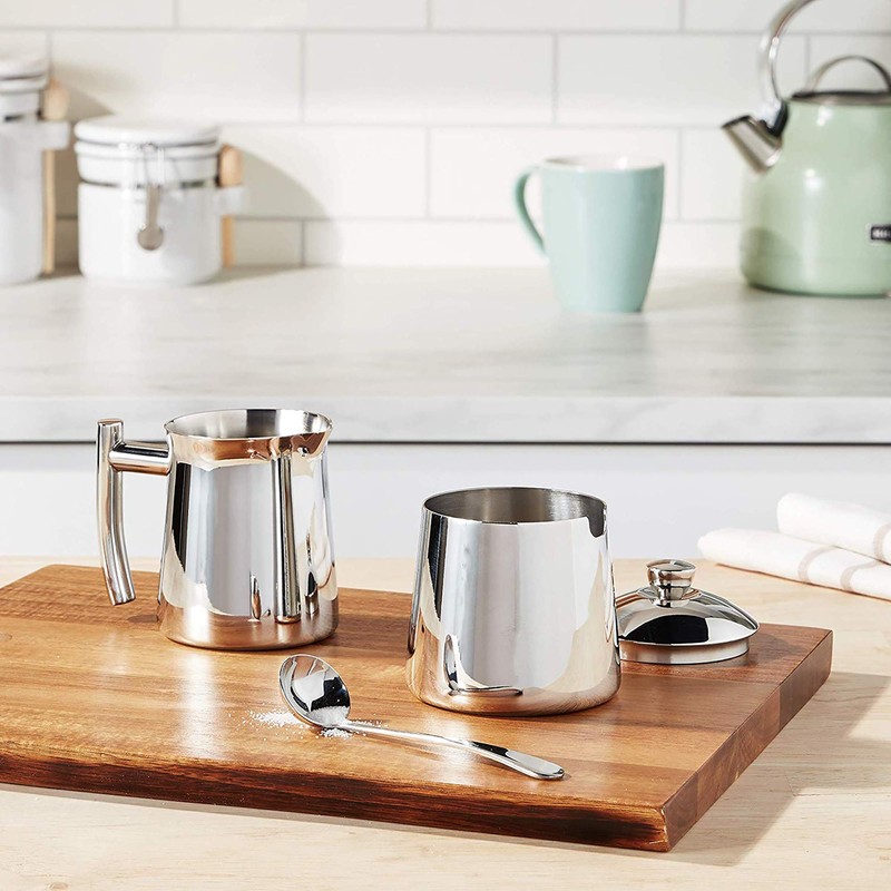 Frieling USA 18/10 Stainless Steel Sugar Bowl and Spoon Set