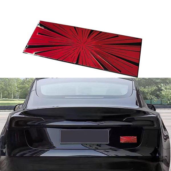 YHCDSEA Dual Motor Badge Emblem Sticker Plaid Decor Compatible for