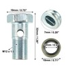X AUTOHAUX 2 Set Universal Auto Banjo Bolt Brake Fitting