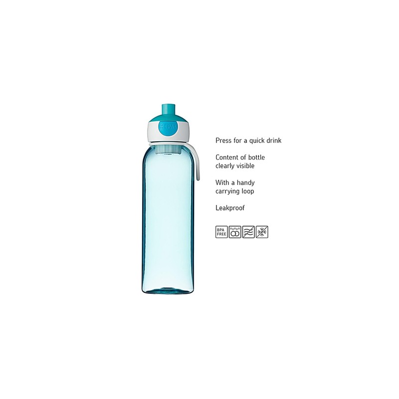 Mepal - Flip-Up Campus Water Bottle - Leak-proof Water Bottle