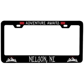 Nelson Nebraska Vanity Metal License Plate Frame