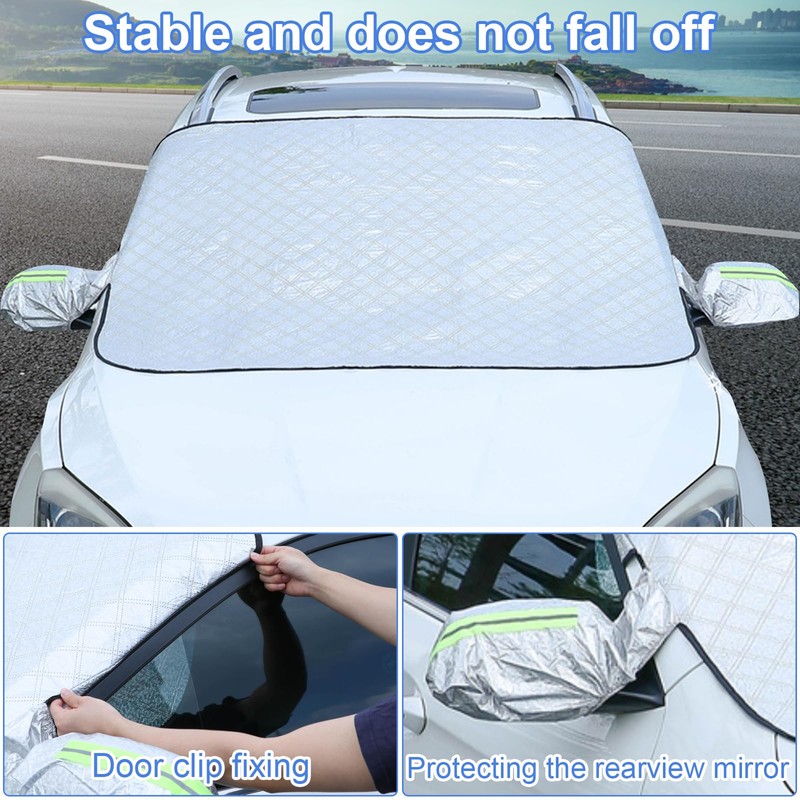 Car Windshield Sun Shade, 2024 Reflector Sunshade Cool Reflective Sun