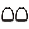 Perri's Jointed Stirrup Irons, Black, 4 3/4