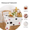 DwEllAid Christmas Tablecloth Disposable Tablecloth Vinyl Tablecloth with Flannel Backing