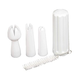 Whipped Cream Dispenser Replacement Parts | Desserts Maker 3 Decoration Tips | Gourmet Whip Culinary 8 Gram Charger Holder Durable Plastic for Sivaphe Cream Whipper