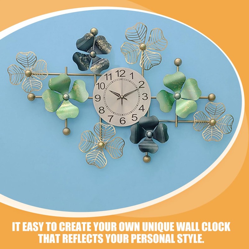 KONTONTY Create Your Own Aluminum DIY Clock Dials Round Roman