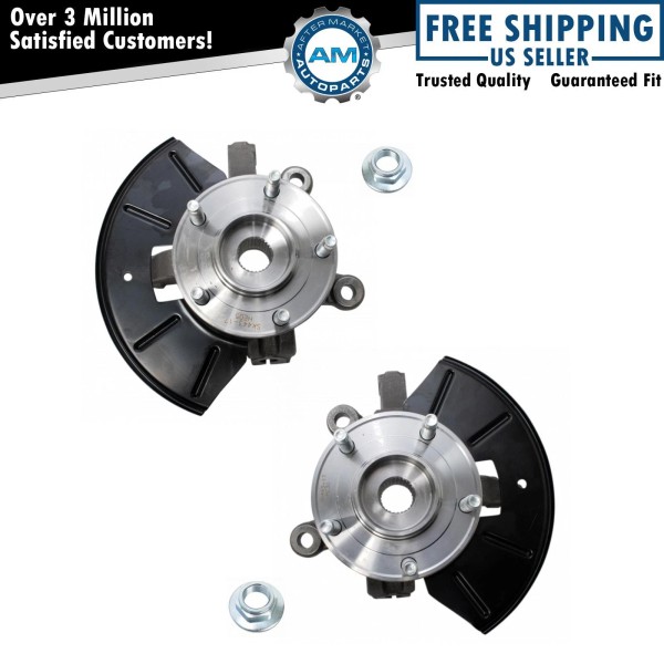 AM Autoparts Front Wheel Bearing & Hub Assembly with Knuckle
