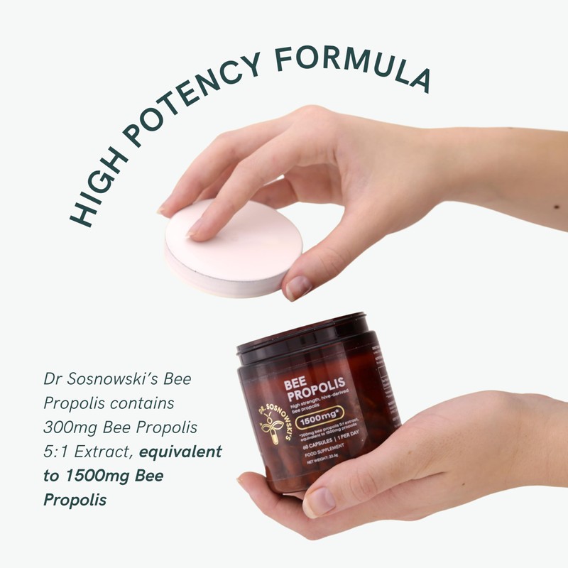 Dr. Sosnowski's Bee Propolis | 1500mg High Potency | Hive-derived