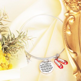 Kivosliviz Wizard of Oz Jewelry Wizard of Oz Ornament A heart is not Judged by How Much You Love Wizard of Oz Charm Bracelet