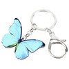 DOWAY Llavero azul Morpho mariposa primavera verano llavero encanto para