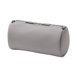 MUJI OHH69A4A Freely Combinable Storage Case, Cylindrical, Medium Gray/Diameter 3.7 x Length 7.1 inches (9.5 x 18 cm)