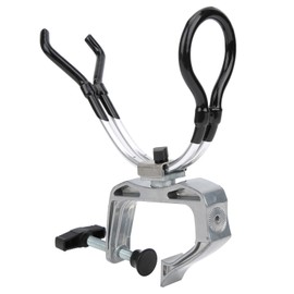 Aluminum Alloy 360 Degree Adjustable Boat Rods Holder Fishing Pole Foot Clamp Racks