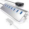 CSL 7-Port USB Hub 3.2 Gen1, USB Adapter, USB Distributor,