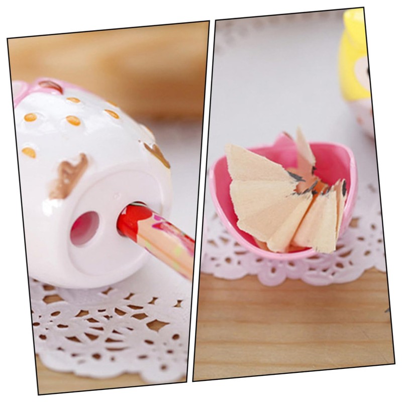 Operitacx Owl Pencil Sharpener, Electric Sharpener, Manual Pencil Sharpener, Electric