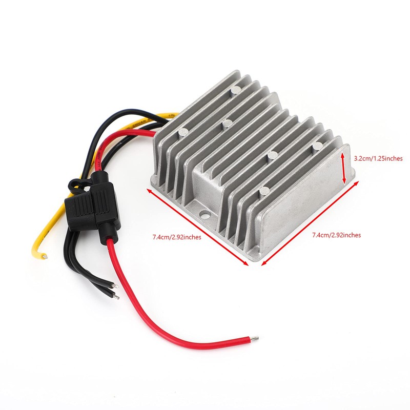 Areyourshop Waterproof 36V/48V to 12V 10A 120W Step Down DC/DC