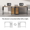 Ｍａｉｈａｉｌ Maihail Small Desk with Drawers, 40 inch Computer Desk