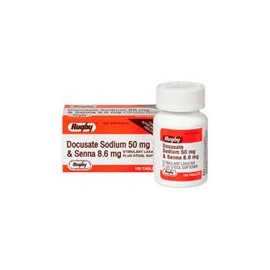 Docusate Sod & Senna 50/8.6mg 100ct. *Compare to Peri-Colace*