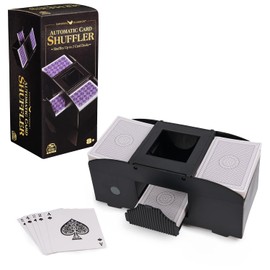 Spin Master Games, Cardinal Classics Premium Automatic Card Shuffler for Poker & Other Games, Family Game Night, Easy-to-Use for Adults & Kids, for Ages 8 & Up