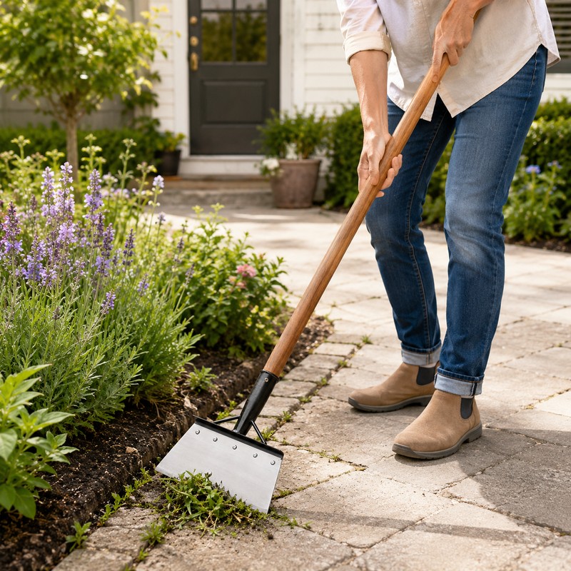 Adjustable Garden Shovel & Scraper for Weeding – 57-Inch Manganese