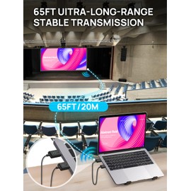 HDMI Wireless Transmitter and Receiver Moman CS6,1080P HDMI Wireless Transmission Extender 20 m / 65 FT for File Video Projection Monitor Computer TV Camera Smartphone Projector