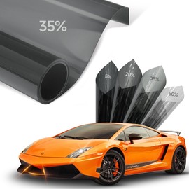 GISSVOGEEK Window Tint Car Automotive, Privacy Protection, Nano Ceramic Car Window Tint, 2Mil Thick, DIY Installation, UVR 99% Heat& UV Block or Professional Application, (35% VLT), 24" x 15FT