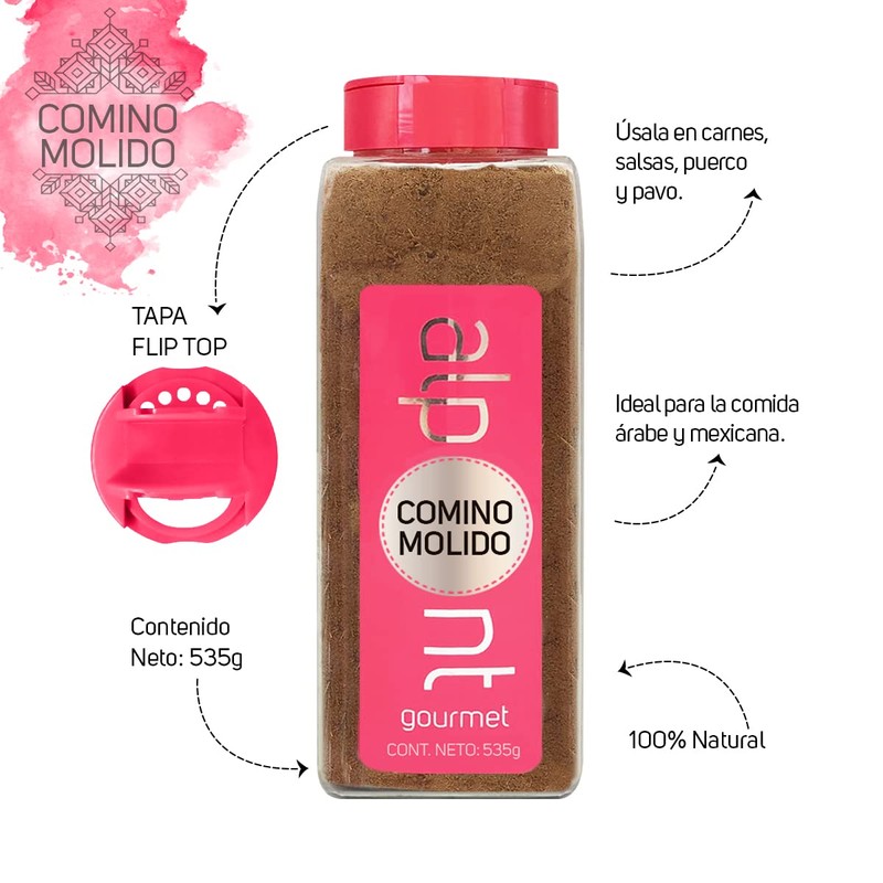 ALPONT GOURMET Comino Molido, 535 g