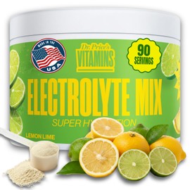 Dr. Price’s Electrolytes Powder Bulk – Lemon Lime, 90 Servings | Sugar Free Hydration Drink Mix with 72+ Trace Minerals | Keto Electrolytes Powder | Vegan, Doctor-Formulated, Made in USA