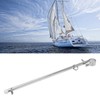 Boat Flag Pole Beautiful Practical Polishing Stainless Steel Rail Mount