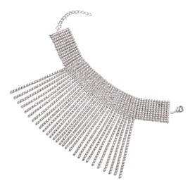 SHOWERORO Anklet for Women Wedding Bride Anklet Tassel Fashion Foot Chain Silver