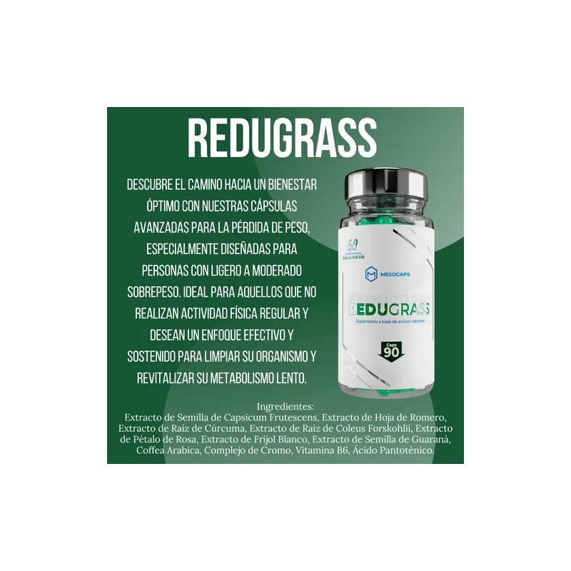 Suplemento Antiob Control De Peso + Redugrass 90 Cáps