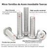 230 unids Tornillos y Tuercas Set M3 Metric Acero Inoxidable