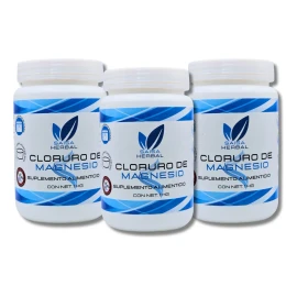 Cloruro de Magnesio USP 3 kg SAISA HERBAL | Grado Alimenticio | Suplemento Natural | Sabor Amargo | Uso Humano