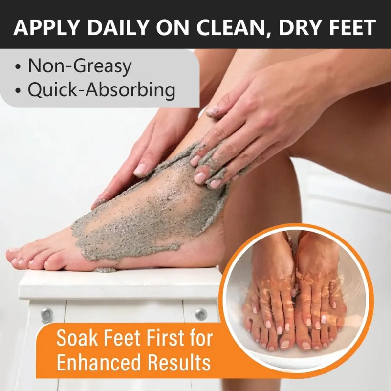 M Exfoliante Suave Para Pies Secos Y Crema Rica Para