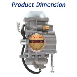 Silscvtt Carburetor Replacement for Polaris Hawkeye 300 400 Replacement for Magnum 425 Replacement for Worker 500 Carb with Intake Boot