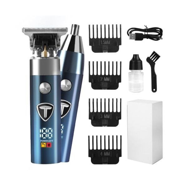 Electric Hair Clippers for Men, Professional Corded/Cordless Rechargeable Zero Gapped