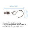 DIWUJI 25 PCS Metal Hanging Clips Hook, Clamp Hanger for