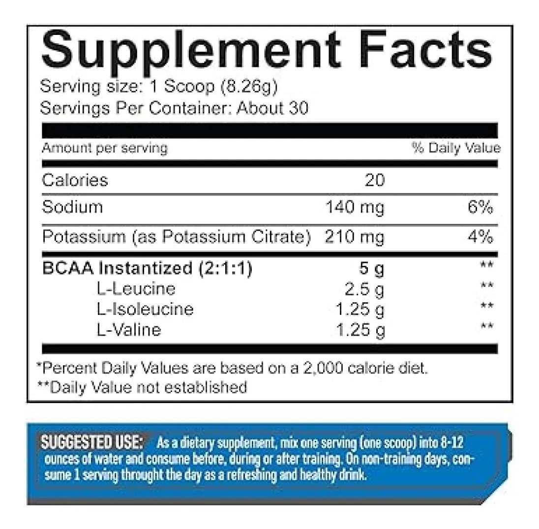 Bcaa Aminos Giant Sports 240g 30 Srv Sabor Black Cherry
