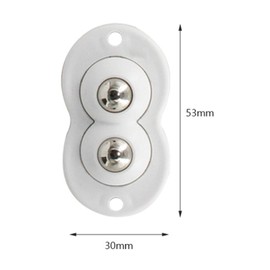 4 Pieces Black and White Matching Self-Adhesive Casters Appliance Roller Kitchen Appliance Slider 360° Swivel Universal Wheel Mini Small Kitchen