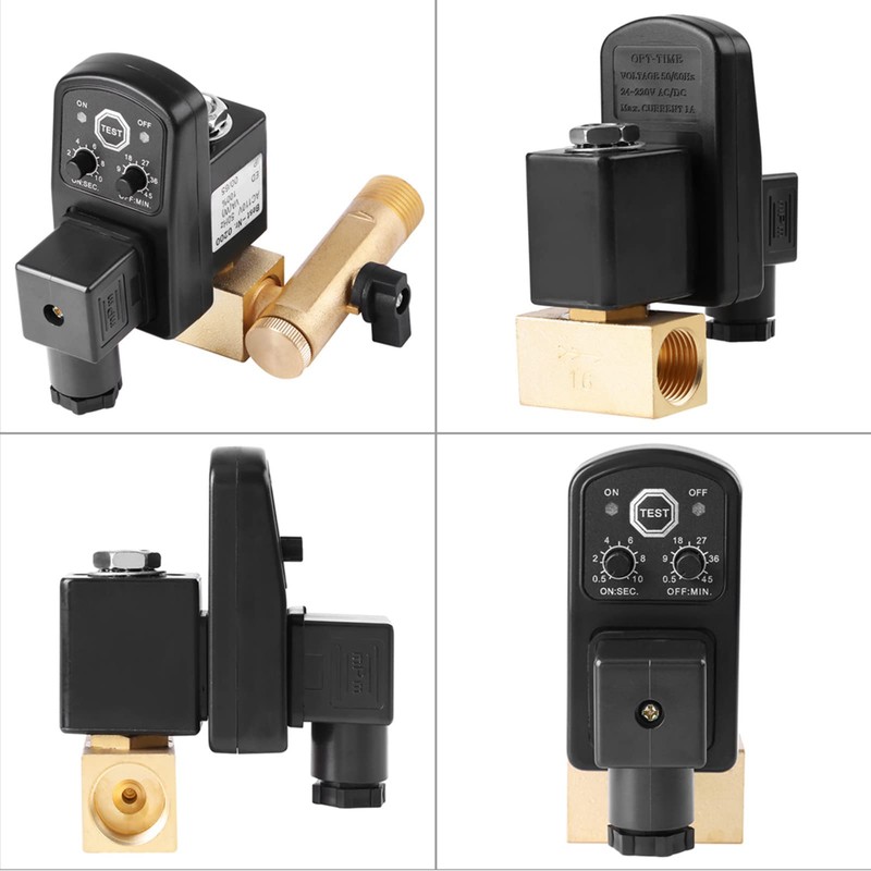 Automatic Drain Valve, G1/2 DN15 Automatic Electronic Timed Drain Valve