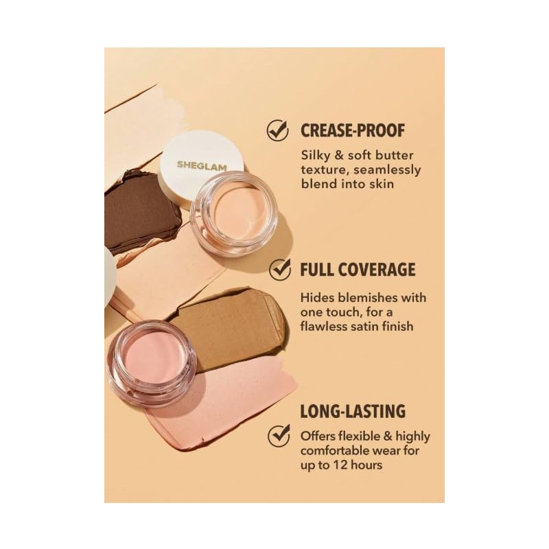 SHEGLAM Corrector En Crema De Retoque RáPido-Fair (Golden, 6)