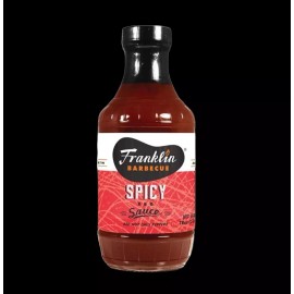 Texas BBQ Franklin Barbecue Spicy BBQ Sauce 18oz Bottle