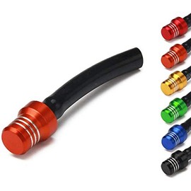 JFG Racing Motorcycle Fuel Cap Hose, Bleed Valve Fuel Cap for EXC250 SX250 SXF250 EXC450 SX350 SXF450 EXC525 Pit Bike Dirt Bike ATV Off Road Orange
