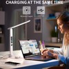 Morwealth LED Desk Lamp with 10W QI Wireless Charging, Flexo