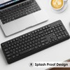 BKA BYA Wireless Keyboard and Mouse Combo,Full Size Quiet Keyboard