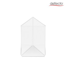Deflecto 3 Sided A6 Portrait Sign Holder Menu Display - A6 Plastic Display Stand - A6 Menu Holders - Stands For Display - Leaflet Display Stands - Display Stand A6 Poster Holder