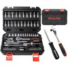 REALTEK 66 Pieces 1/4 inch Drive Socket Set, Ratchet Set