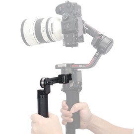 NICEYRIG Side Handle Grip Adjustable Sling Leather Handgrip for DJI RS2 RSC2 RS3 RS3 Pro RS4 RS4 Pro Stabilizer Gimbal with Nato Clamp Rosette Mount-524