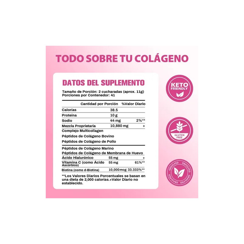 Péptidos Multicolágeno Windboss Colágeno Hidrolizado En Po