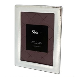 Siena 8x10 Sterling Silver Hammered Picture Frame, Boutique Quality Photo Frame